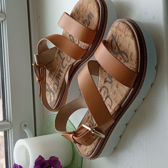 Sam Edelman | Shoes | Sam Edelman Rasheed 2 Platform Brown Leather Sandals  Nwot Never Worn | Poshmark